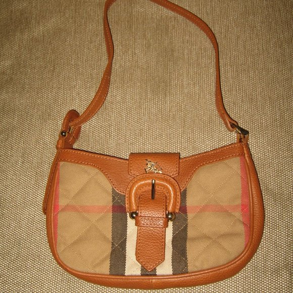 ❤️BURBERRY MINI NOVA CHECK Shoulder Bag Pochette Purse - Picture 1 of 11